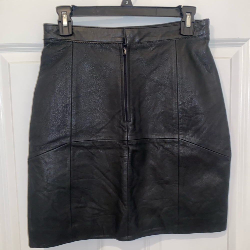 Marcia Collections leather skirt